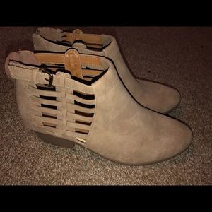 SODA faux suede ankle-bootie